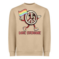 Mushroom love everyone Heavyweight Sweatshirt - MaliasSmallBusiness