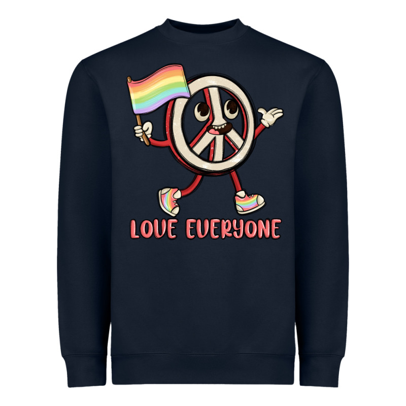 Love Everyone Heavyweight Sweatshirt by MaliasSmallBusiness | Teevron