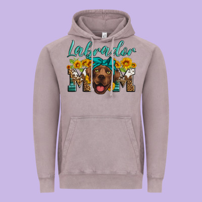 Labrador Mom Vintage Hoodie Designed By Artiststas