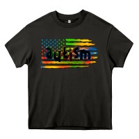 Asphalt autism american flag Heavy Core Tee - Zillion Design Studio