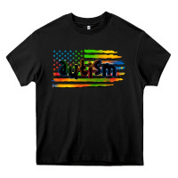 Black autism american flag Heavy Core Tee - Zillion Design Studio