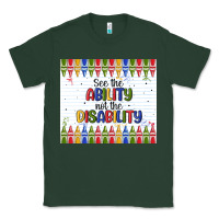 Sports Green see the ability not the disability Classic Tee - MaliasSmallBusiness