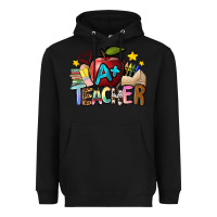 Black a teacher Heavyweight Hoodie - NancyCooperArtShop