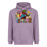 Lavender a teacher Heavyweight Hoodie - NancyCooperArtShop