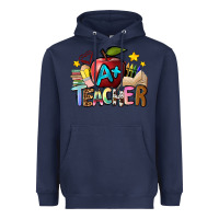 Navy a teacher Heavyweight Hoodie - NancyCooperArtShop