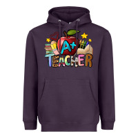 Plum a teacher Heavyweight Hoodie - NancyCooperArtShop