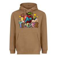 Toasted Coconut a teacher Heavyweight Hoodie - NancyCooperArtShop