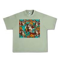 Oil Green mustang horse western Urban Heavy Tee - LillyAllenDesigns