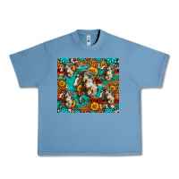 Pebble Blue mustang horse western Urban Heavy Tee - LillyAllenDesigns