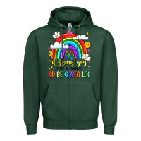 Sports Green if being gay was a choice i'd be gayer lol Zipper Hoodie - LillyAllenDesigns