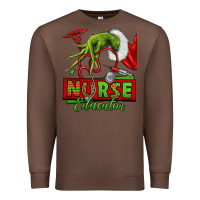 Chestnut grinch hand nurse educator Premium Sweatshirt - NancyCooperArtShop