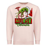 Pale Pink grinch hand nurse educator Premium Sweatshirt - NancyCooperArtShop