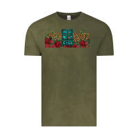 Vintage Olive mexico with roses Vintage Tee - Jasminsmagicworld