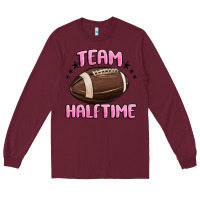 Burgundy team halftime football Long Sleeve Tee - MaliasSmallBusiness