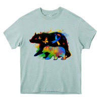 Arona autism mama bear Heavy Core Tee - Zillion Design Studio