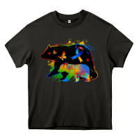 Asphalt autism mama bear Heavy Core Tee - Zillion Design Studio