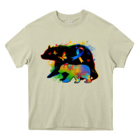 Mossy autism mama bear Heavy Core Tee - Zillion Design Studio