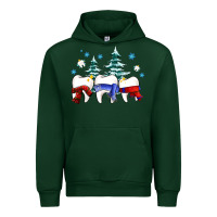 Forest Green dental christmas tree teeth and winter ado Urban Hoodie - OliviaCreatesArt