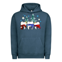 Pigment Midnight Navy dental christmas tree teeth and winter ado Urban Hoodie - OliviaCreatesArt