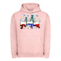 Pigment Salmon dental christmas tree teeth and winter ado Urban Hoodie - OliviaCreatesArt