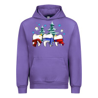 Tulip dental christmas tree teeth and winter ado Urban Hoodie - OliviaCreatesArt
