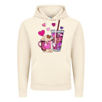 Vintage Artic valentines day heart coffe Vintage Hoodie - AdoDesignShop