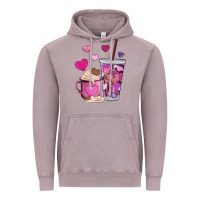 Vintage Zinc valentines day heart coffe Vintage Hoodie - AdoDesignShop