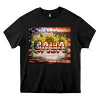 Black patriotic yaya tumbler Heavy Core Tee - BarkalooDesign