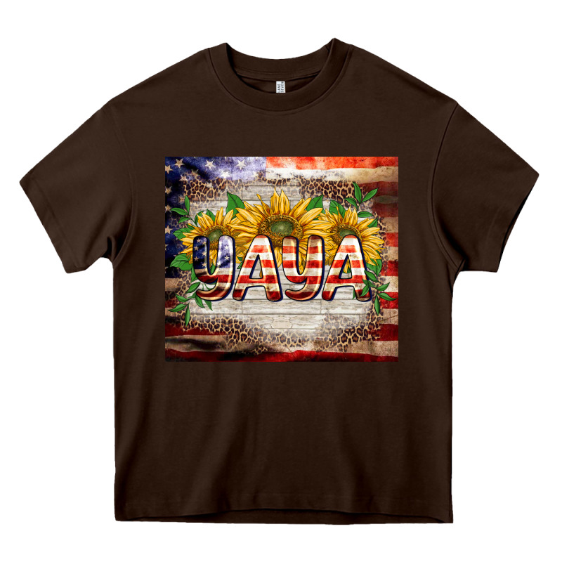 Patriotic Yaya Tumbler Heavy Core Tee by BarkalooDesign | Teevron