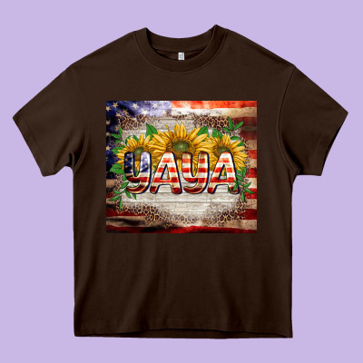 Patriotic Yaya Tumbler Heavy Core Tee Designed By Barkaloodesign