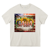 Cream patriotic yaya tumbler Heavy Core Tee - BarkalooDesign