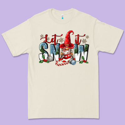 Let It Snow Premium Tee Designed By Fadigitalartstudio