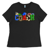 Black coach Ladies Tee - Zillion Design Studio