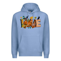Colony Blue Fall love Premium Hoodie - NancyCooperArtShop