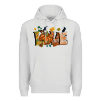 Dove Grey Fall love Premium Hoodie - NancyCooperArtShop