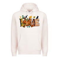 Pale Pink Fall love Premium Hoodie - NancyCooperArtShop