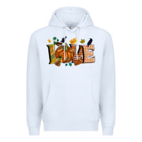 White Fall love Premium Hoodie - NancyCooperArtShop
