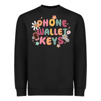 Black phone wallet keys Heavyweight Sweatshirt - MaliasSmallBusiness