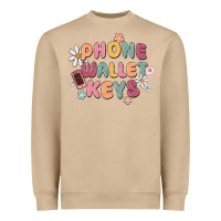 Mushroom phone wallet keys Heavyweight Sweatshirt - MaliasSmallBusiness