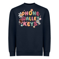 Navy phone wallet keys Heavyweight Sweatshirt - MaliasSmallBusiness