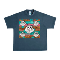 Midnight Navy Western Ragdoll Cat Urban Heavy Tee - LillyAllenDesigns
