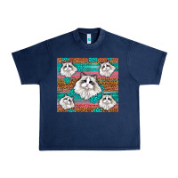 Navy Western Ragdoll Cat Urban Heavy Tee - LillyAllenDesigns
