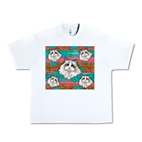 White Western Ragdoll Cat Urban Heavy Tee - LillyAllenDesigns