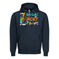 Navy hate looks tacky on you Zipper Hoodie - LillyAllenDesigns