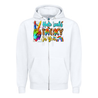 White hate looks tacky on you Zipper Hoodie - LillyAllenDesigns
