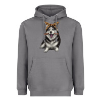 Storm alaskan husky with bandeau Heavyweight Hoodie - texasbilliewilder