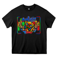 Black autism mom Heavy Core Tee - Zillion Design Studio