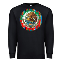 Black Mexico Coat of Arms Premium Sweatshirt - texasbilliewilder