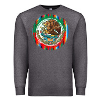 Charcoal Heather Mexico Coat of Arms Premium Sweatshirt - texasbilliewilder