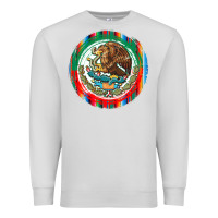 Dove Grey Mexico Coat of Arms Premium Sweatshirt - texasbilliewilder